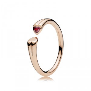 Pandora anillo corazones